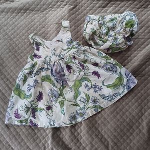Tea Collection dress and cover 12-18 mos